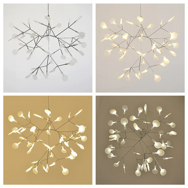 DecorBites™ Branch Design Nordic Chandelier - Rose Gold/Black