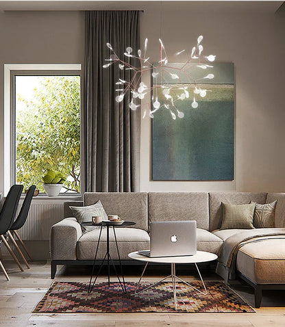 DecorBites™ Branch Design Nordic Chandelier - Rose Gold/Black