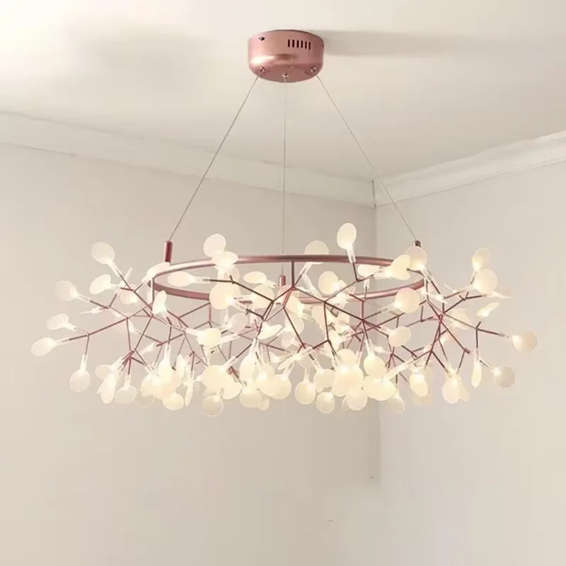 DecorBites™ Branch Design Nordic Chandelier - Rose Gold/Black