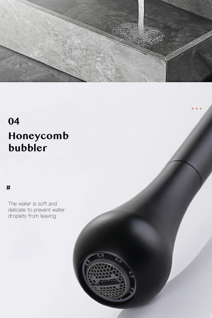 DecorBites™ Brass Black Luxury Bathroom Faucet - Single Handle