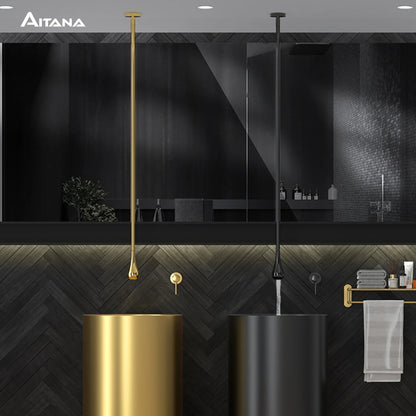 DecorBites™ Brass Black Luxury Bathroom Faucet - Single Handle