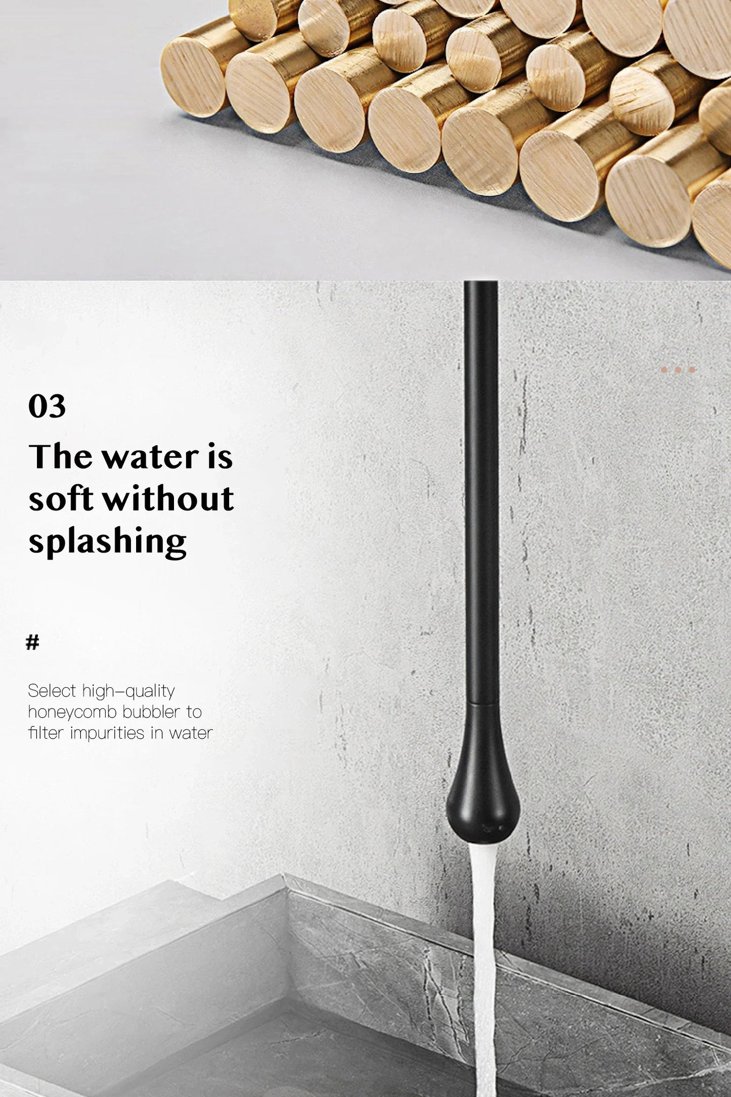 DecorBites™ Brass Black Luxury Bathroom Faucet - Single Handle