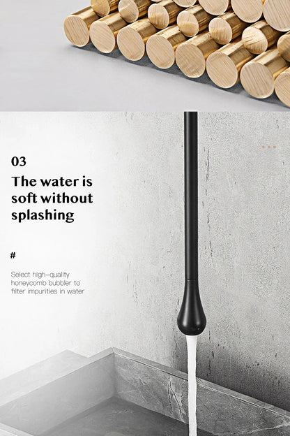 DecorBites™ Brass Black Luxury Bathroom Faucet - Single Handle