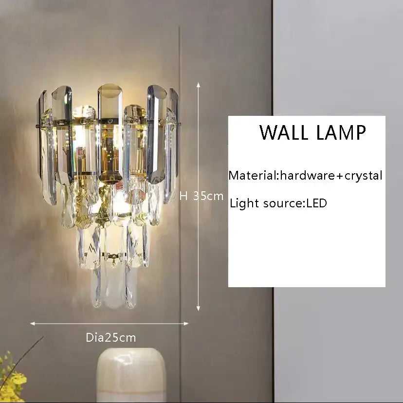 Brass multi tiered crystal ceiling chandelier living room