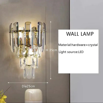 Brass multi tiered crystal ceiling chandelier living room
