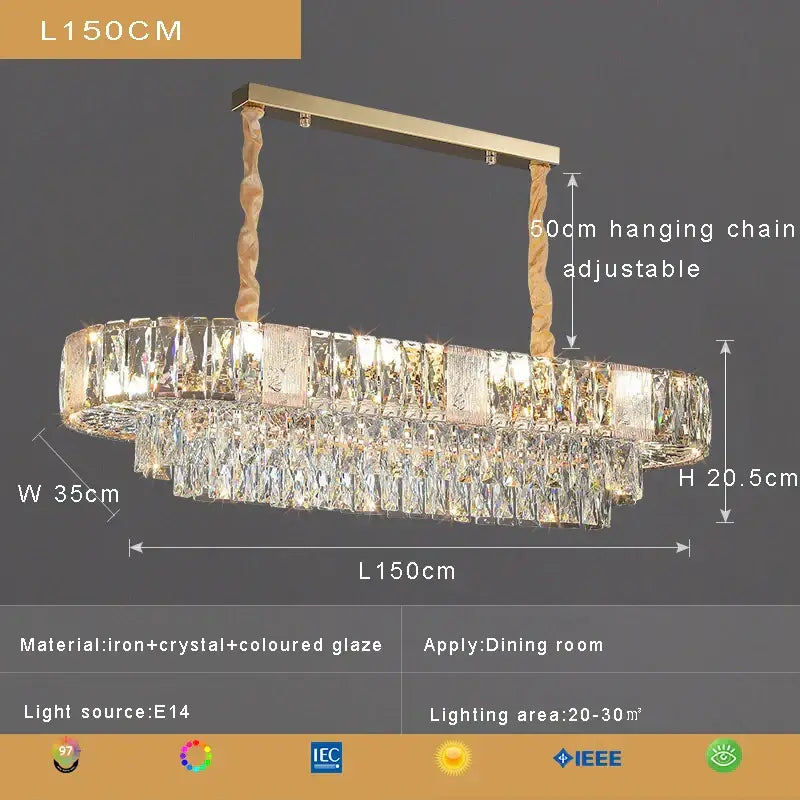 Brass multi tiered crystal ceiling chandelier living room