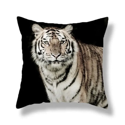 Brave tiger pattern print cushion covers nine pack living room decor