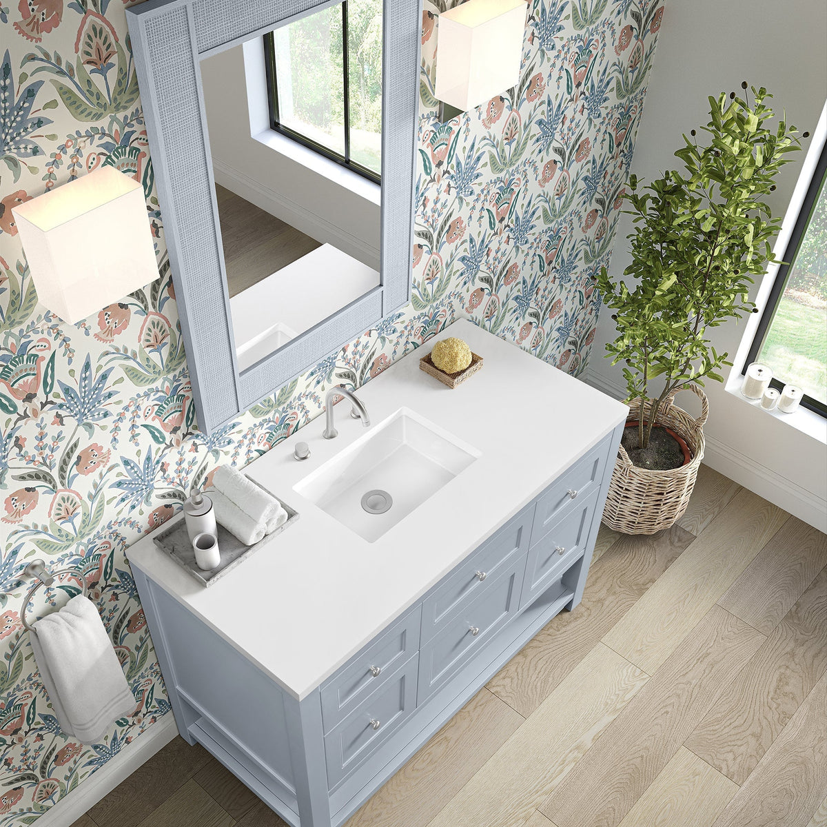 James Martin Breckenridge 48" Single Bathroom Vanity, Serenity Blue