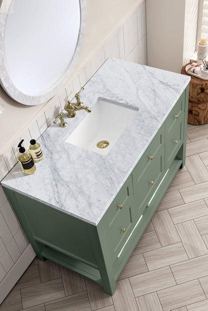 James Martin Breckenridge 48" Single Bathroom Vanity, Smokey Celadon