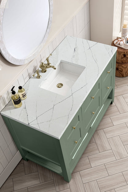 James Martin Breckenridge 48" Single Bathroom Vanity, Smokey Celadon