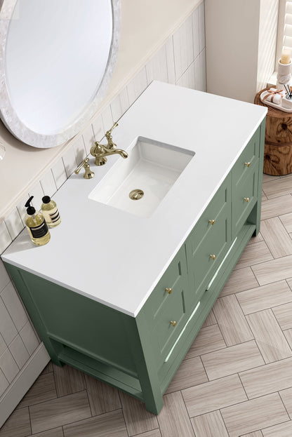 James Martin Breckenridge 48" Single Bathroom Vanity, Smokey Celadon