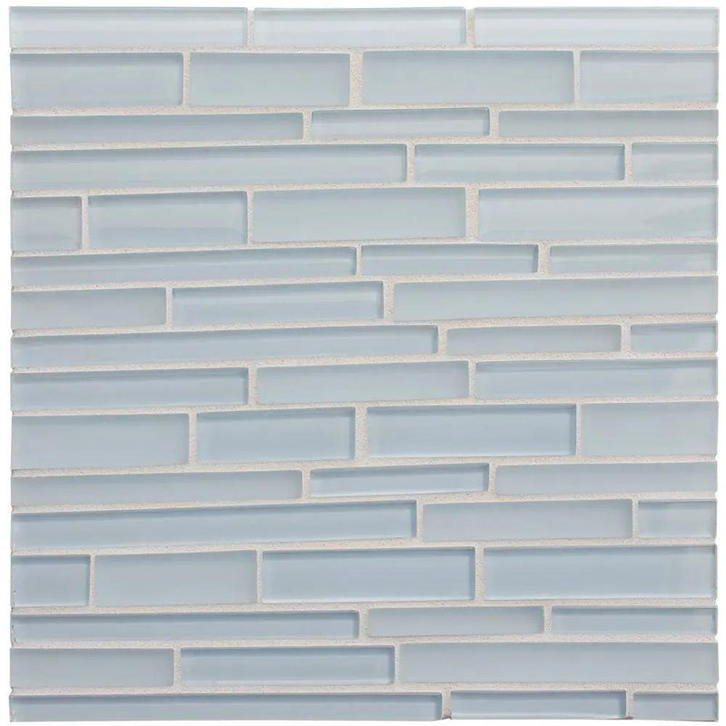 Brezza Gloss/matte Interlocking Slides Glass Mosaics 12x12