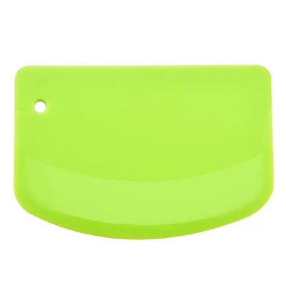 Bright green silicone spatula dough cutter kitchen baking tool