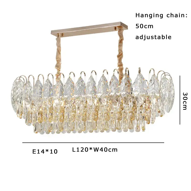 Brilliance crystal chandelier rose gold & amber – living room light