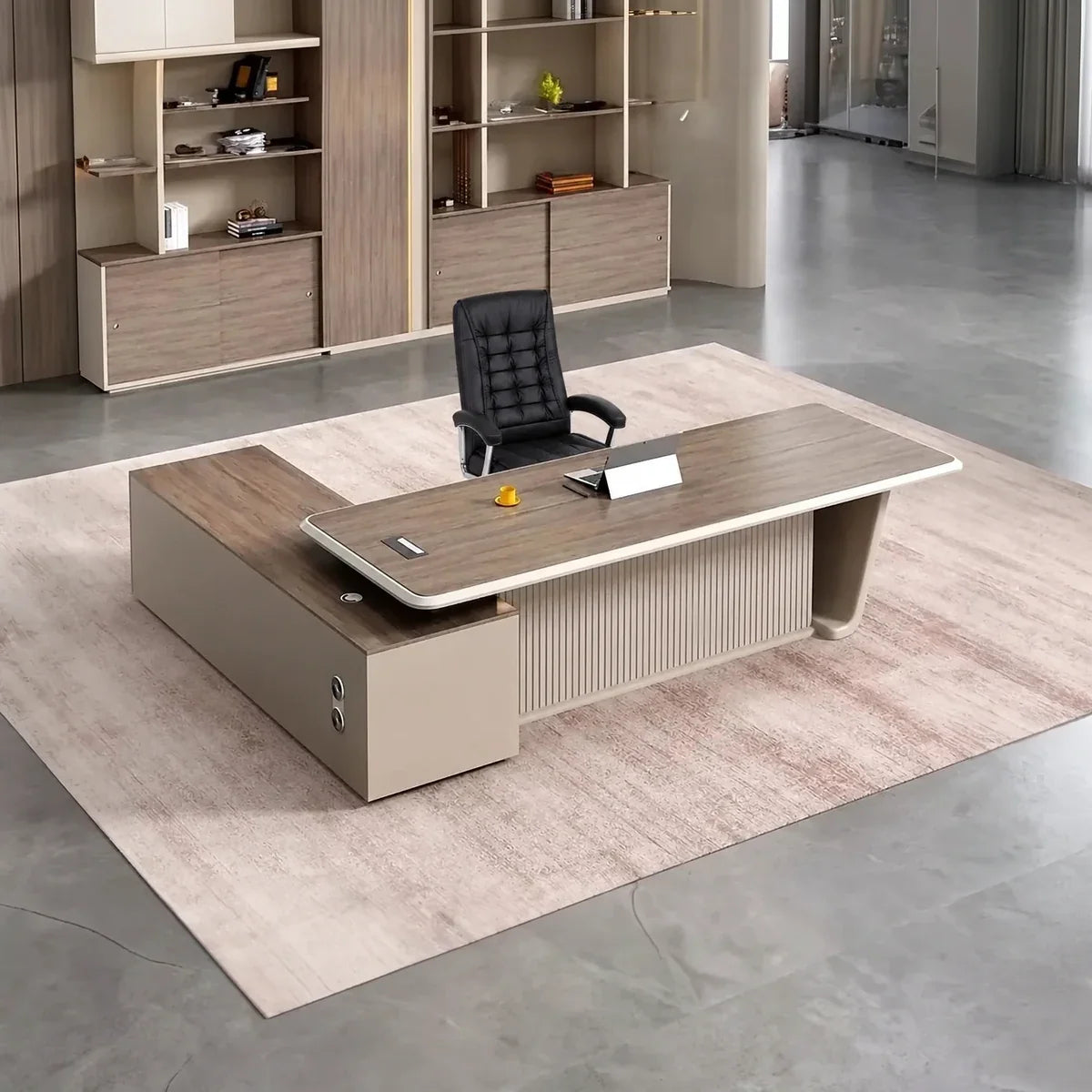 Brimley · Modern L-Shaped Executive Desk