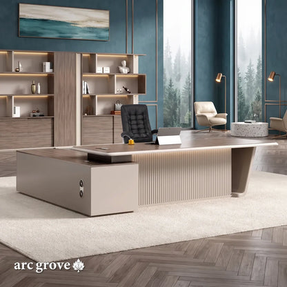 Brimley · Modern L-Shaped Executive Desk