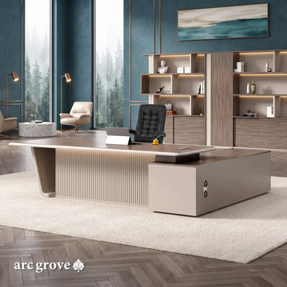 Brimley · Modern L-Shaped Executive Desk