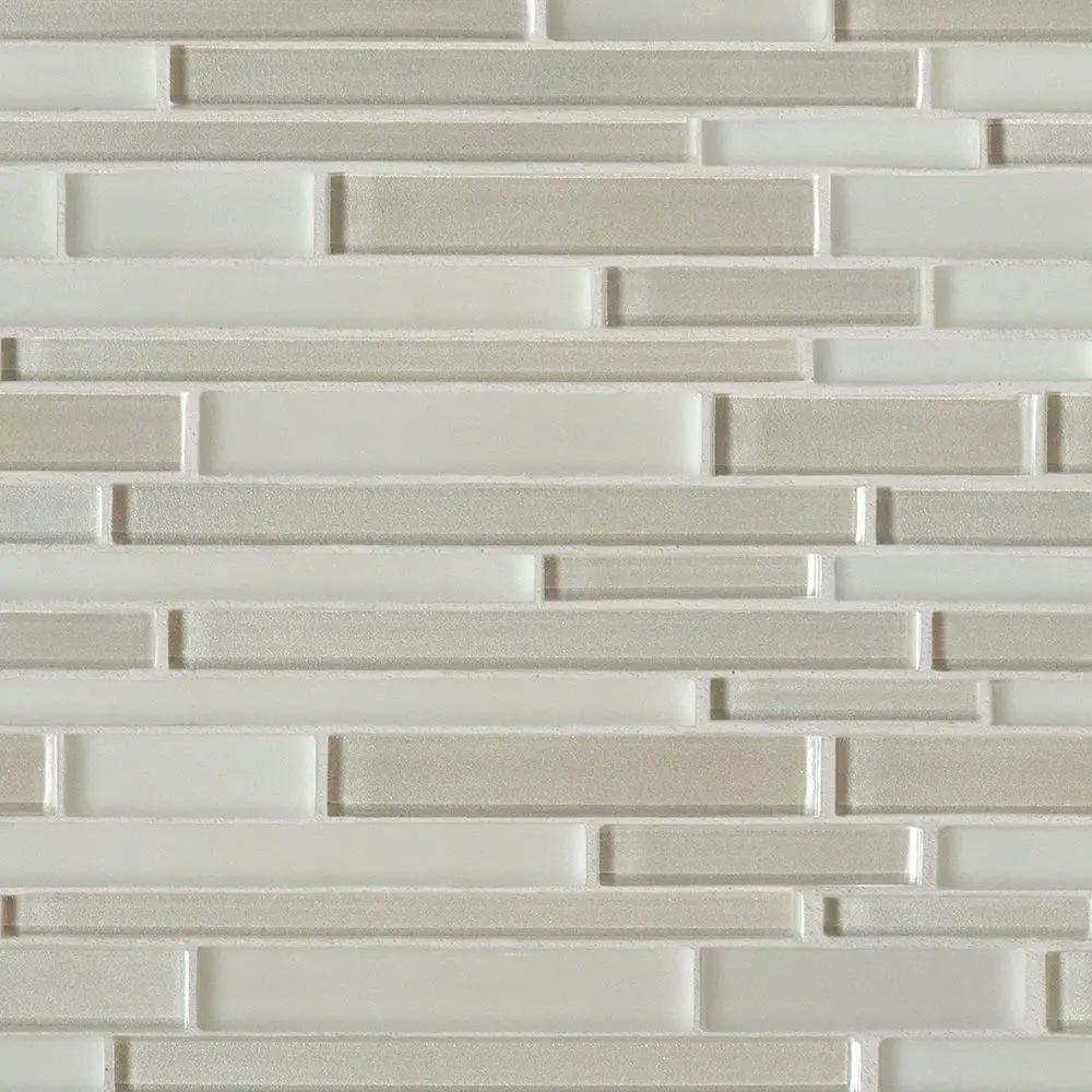 Brina Gloss/matte Interlocking Slides Glass Mosaics 12x12