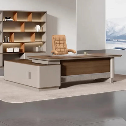 Brinton · Modern L-Shaped Executive Desk