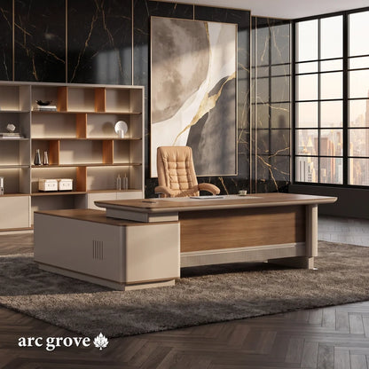 Brinton · Modern L-Shaped Executive Desk