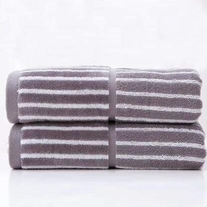British style turquoise & gray striped sports fitness towel gym accessory