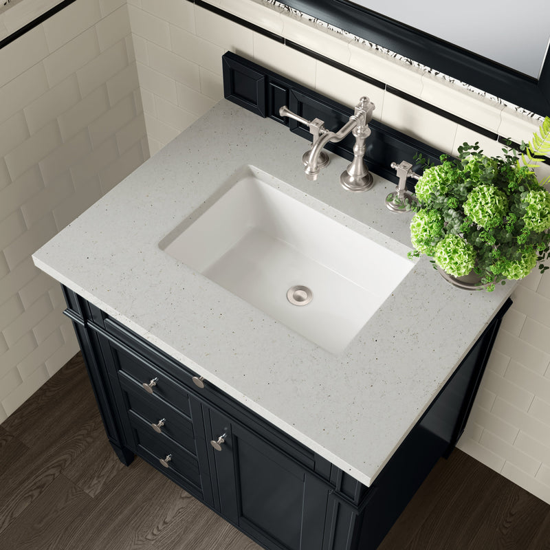 James Martin Brittany 30" Single Bathroom Vanity, Black Onyx