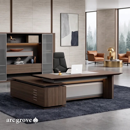 Brontë · Modern L-Shaped Executive Desk