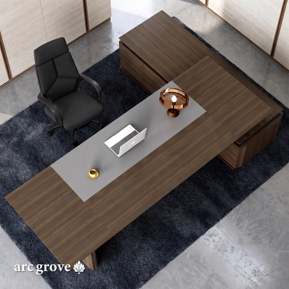 Brontë · Modern L-Shaped Executive Desk