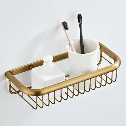 Bronze and white ceramic bathroom accessories set bathroom decor