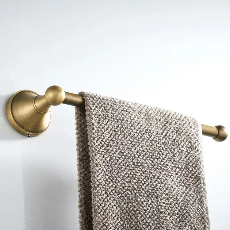 Bronze and white ceramic bathroom accessories set bathroom decor