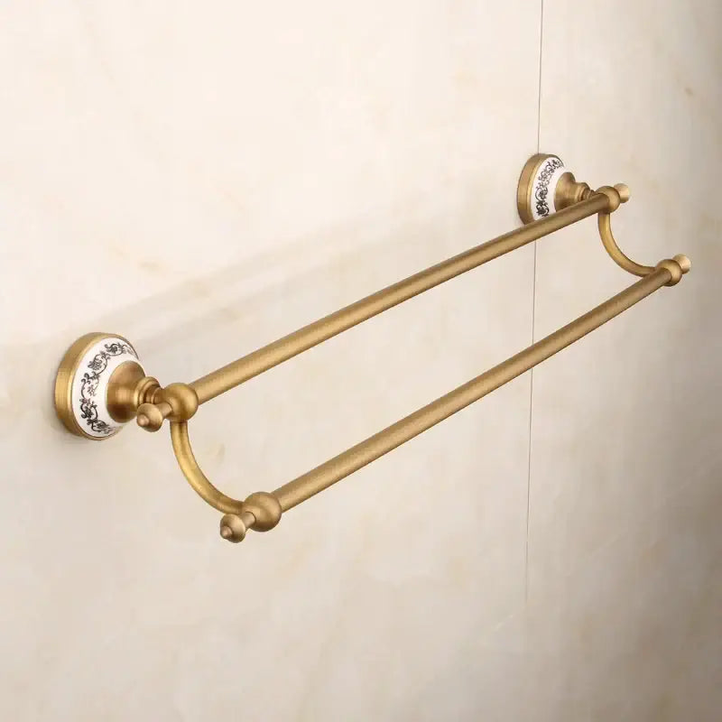 Bronze bathroom hardware set ceramic detail bathroom accessories