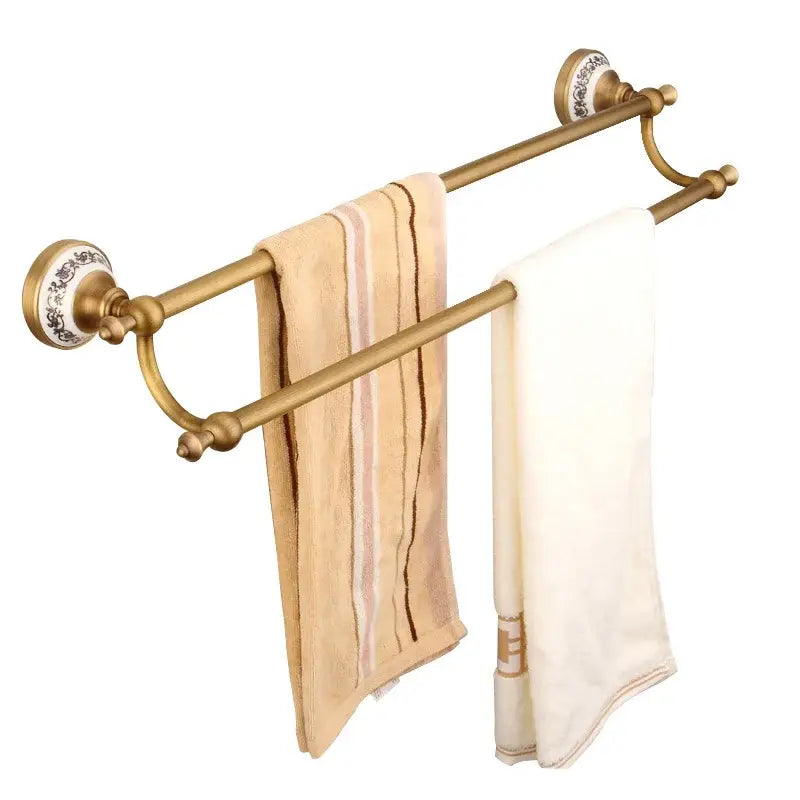 Bronze bathroom hardware set ceramic detail bathroom accessories