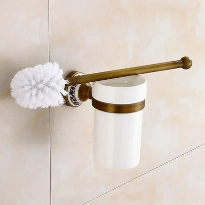 Bronze bathroom hardware set ceramic detail bathroom accessories