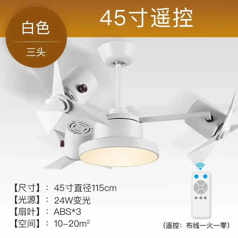 Bronze bronze ceiling fan with wood blades for living room