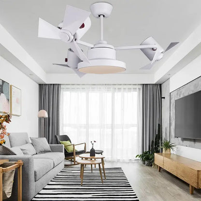 Bronze bronze ceiling fan with wood blades for living room