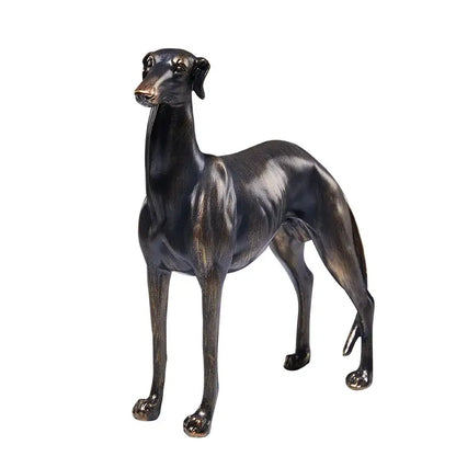 Bronze bronze greyhound dog figurine living room decor