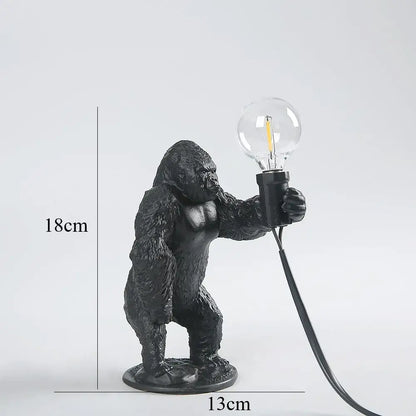 Bronze king kong gorilla table lamp bedroom night light