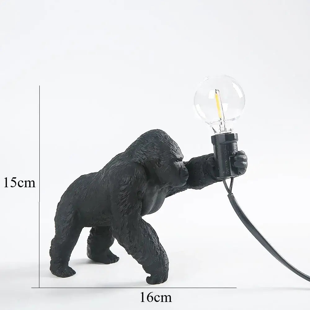 Bronze king kong gorilla table lamp bedroom night light