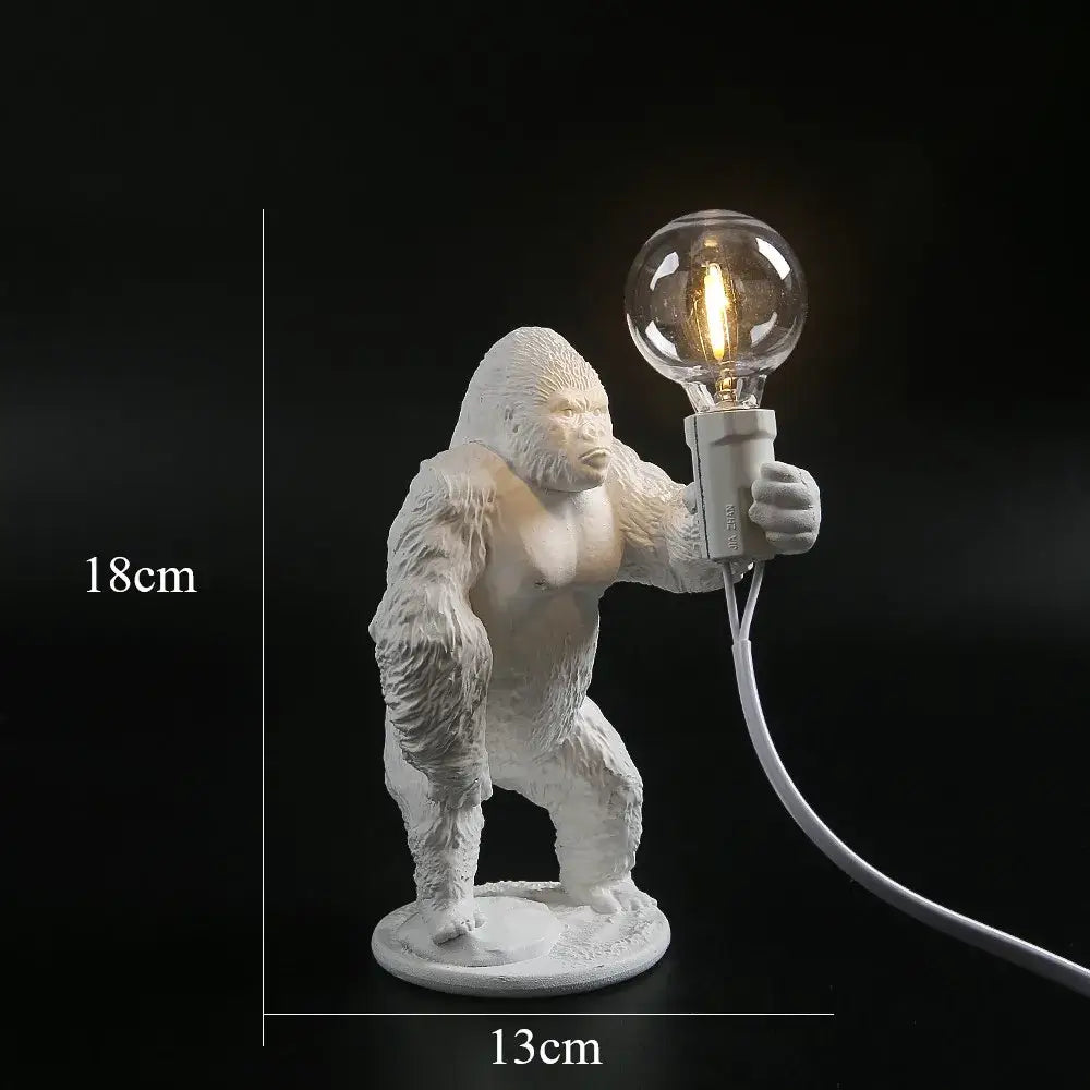 Bronze king kong gorilla table lamp bedroom night light