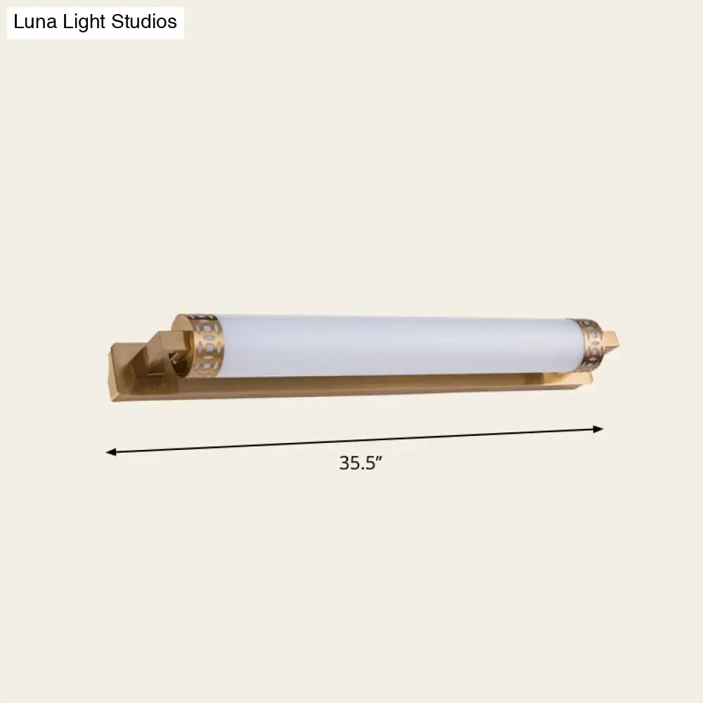 DecorBites™ Bronze LED Wall Light Sconce for Minimalist Bathroom Vanity Lighting