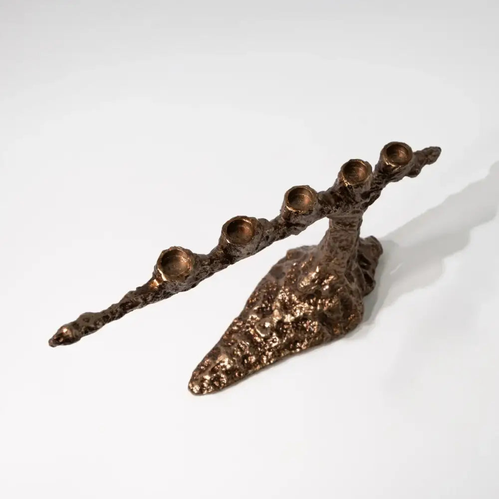 Bronze tree branch bamboo candle holder dining room centerpiece