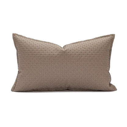 Brown & beige faux leather cushion cover 45x45cm living room decor