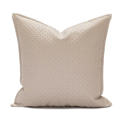 Brown & beige faux leather cushion cover 45x45cm living room decor