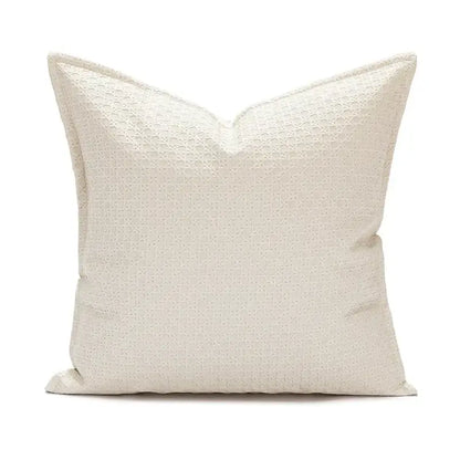 Brown & beige faux leather cushion cover 45x45cm living room decor
