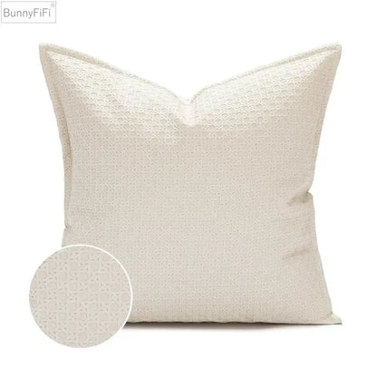 Brown & beige faux leather cushion cover 45x45cm living room decor
