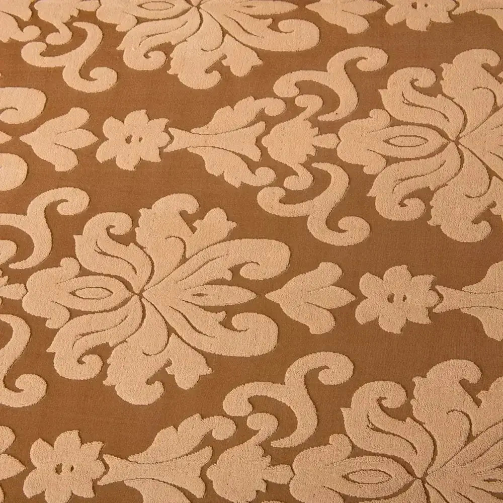 Brown damask solid embossed sofa cover slipcovers living room decor