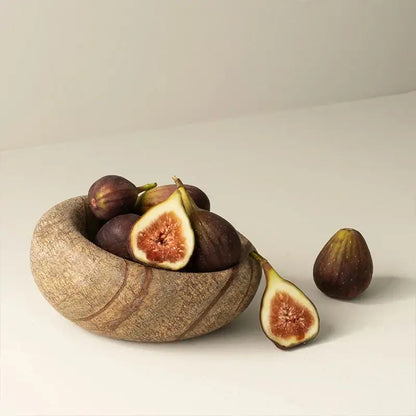 Brown & gray nest marble bowl bedroom jewelry storage