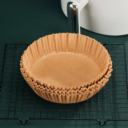 Brown non-stick barbecue paper baking cups kitchen cooking plate