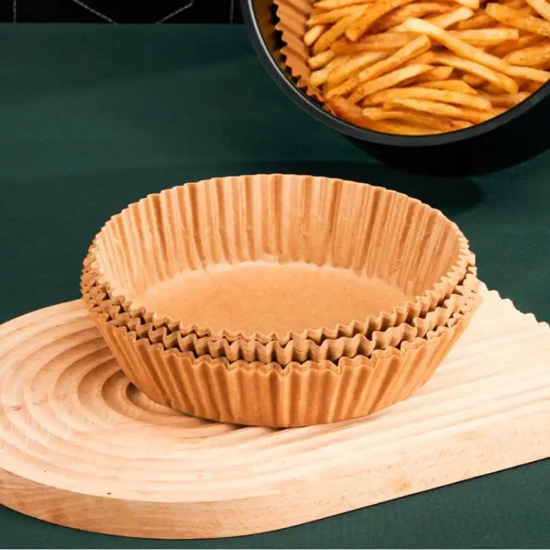 Brown non-stick barbecue paper baking cups kitchen cooking plate
