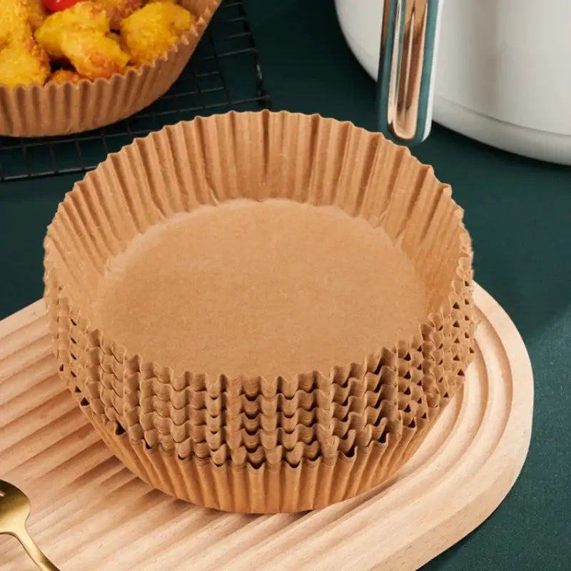 Brown non-stick barbecue paper baking cups kitchen cooking plate